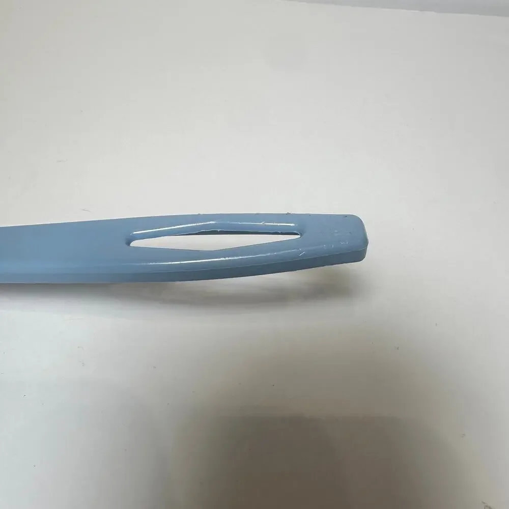 Vintage Tailor Made Blue Nylon Plastic Spatula Turner 4 Slot Kitchen Utensil USA